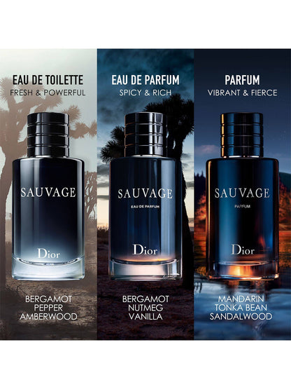 Dior Sauvage Eau de Toilette Perfume Spray For Men 100 ml / 3.34 oz